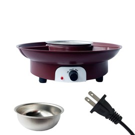 Aoresac Electric Fondue Maker Set With 2 Forks/Removable Serving Tray & Melting Warming Setting/Great for Dipping Snacks Fruit Bread in Chocolate, Caramel, Cheese, Sauce  Aoresac电动巧克力火锅喷泉机套装，配有2个叉子/可拆卸的托盘/融化加热设置/非常适合将零食水果面包浸在巧克力、焦糖、奶酪、酱汁中