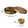 The Advitya Indian Spice Box Brass Masala Box for Kitchen