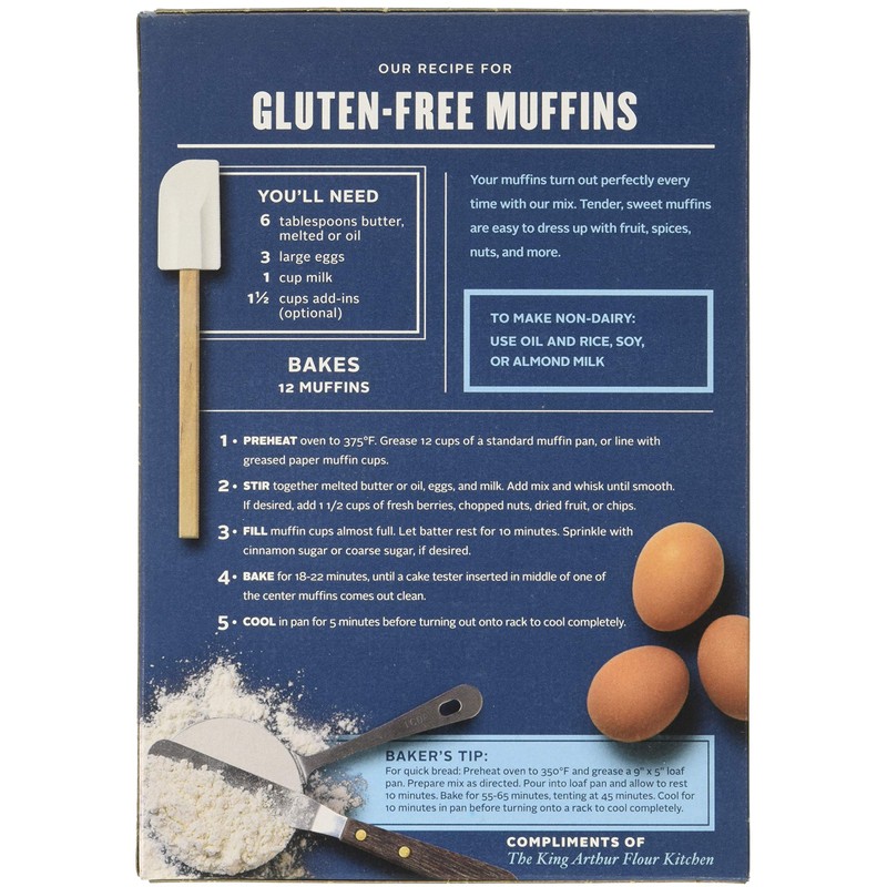 King Arthur, Mix Muffin GF, 16 OZ (Pack of 6)
