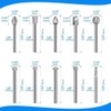 20Pcs Carving Bits Wood Engraving Router Bit with 1/8"(3mm) Shank,
