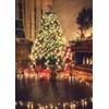 CYOVENY 400LED 6.6ft * 16 Lines Cool White Christmas Tree