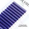 Kolybel YY Blue+Purple Eyelashes Extension Y Shaped 0.07mm C Curl