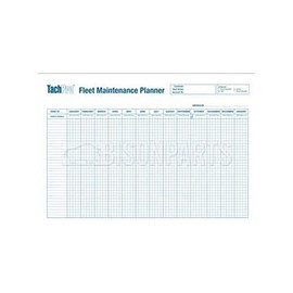 Bison Parts 100208 A1 Vehicle Fleet Maintenance & Record Wall Chart