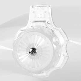 Gosknor Gosknor Shower Knob Replacement Set, Plastic Temperature and Volume Handle Replacement Shower Faucet Handle Shower Volume Control Handle Compatible with Mixet Bathtub and Shower Knobs