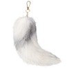 kauomi Real Fox Tail - Therian Tail Plush Keychain, Furry