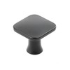 GTV - Piazza Knob Matt Black 30 x 30 mm