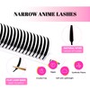 Solid Anime Lash Extensions, Spike Wispy Lashes(0.07-D,8-15mm)
