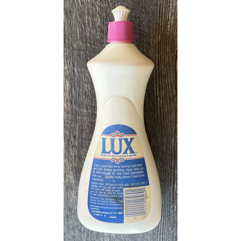 Lux Vintage Lever Brothers co. LUX Mild Dishwashing Liquid 22