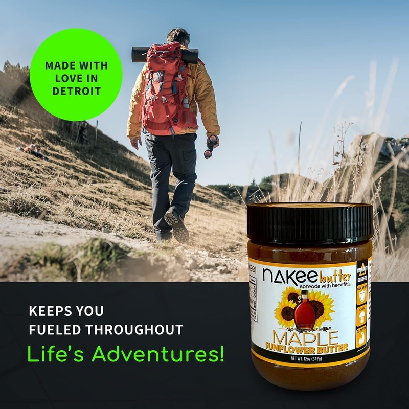 Nakee Butter: Maple Sunflower Vegan Butter, High Daily Protein Nut
