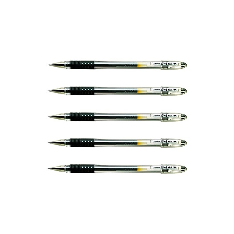 PILOT G1 Grip Ballpoint Pens Fine Tip Gel Ink Black