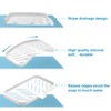 SUBEKYU Silicone Kitchen Soap Tray, Sink Tray for Kitchen Counter/Soap