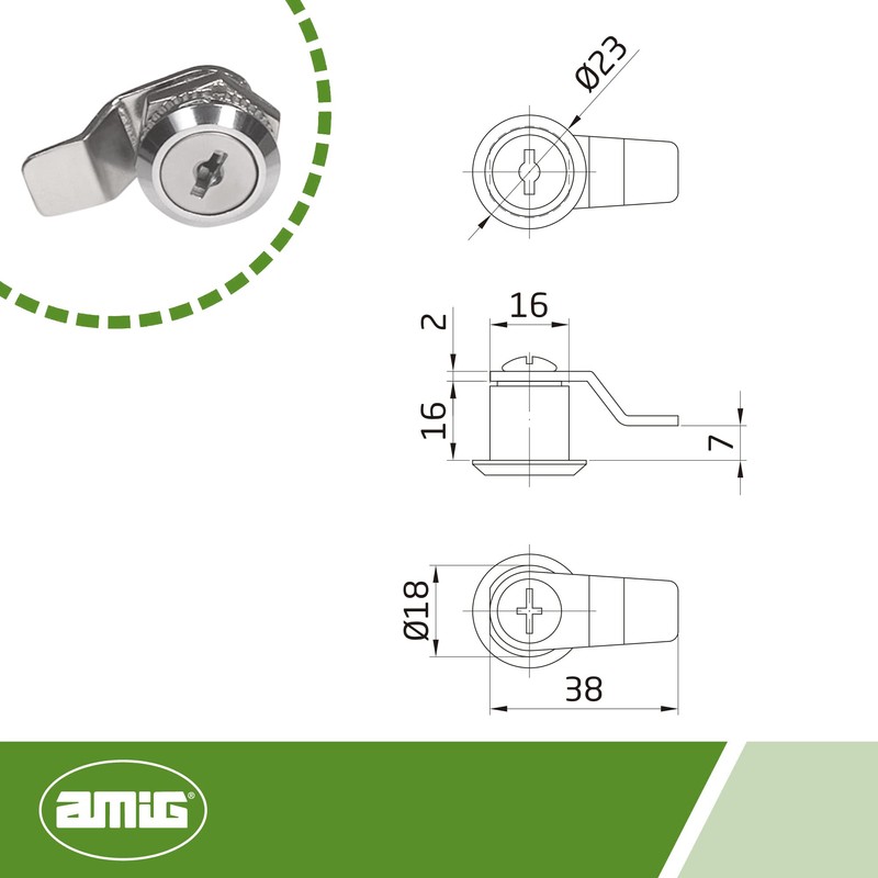 Amig 7739 Letterbox Lock