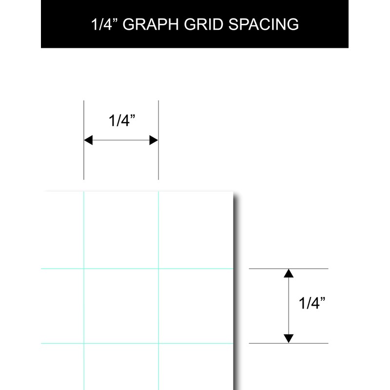Home Advantage Double Sided Quadrille Grid Index Cards, Graph Ruled