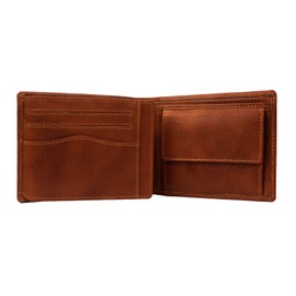 The Chesterfield Brand Antique Buff Harlem RFID Leather Wallet 12.5 cm, Cognac, Classic