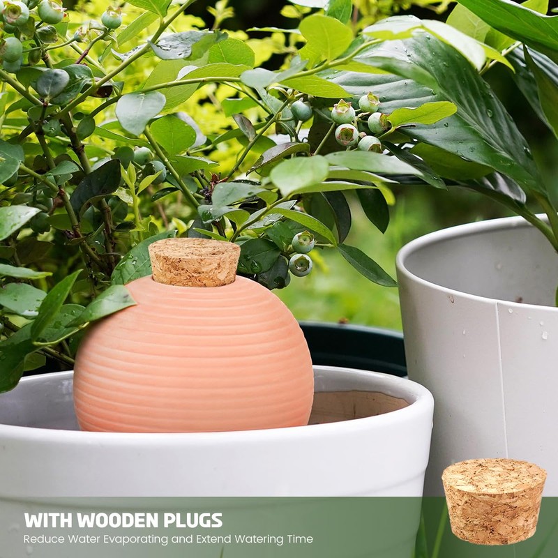 eusbon Plant Watering Globes Clay 400ml Large Self Watering Ball