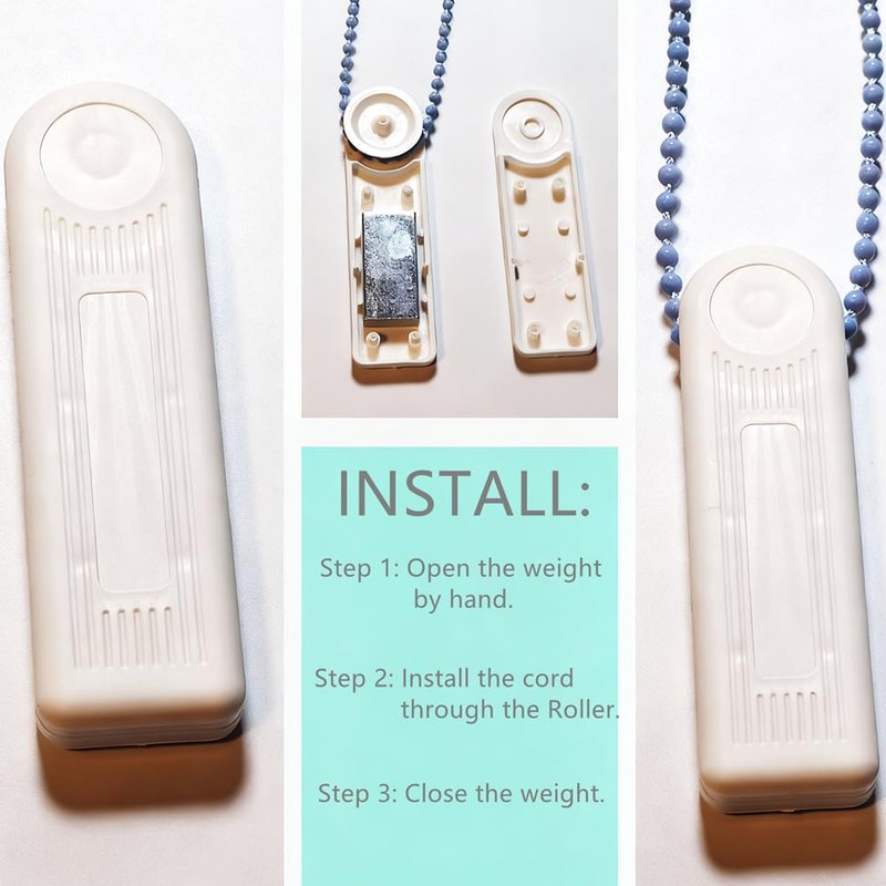 APUXON 2 PCS Cord Weight for Vertical Blind Roller Window