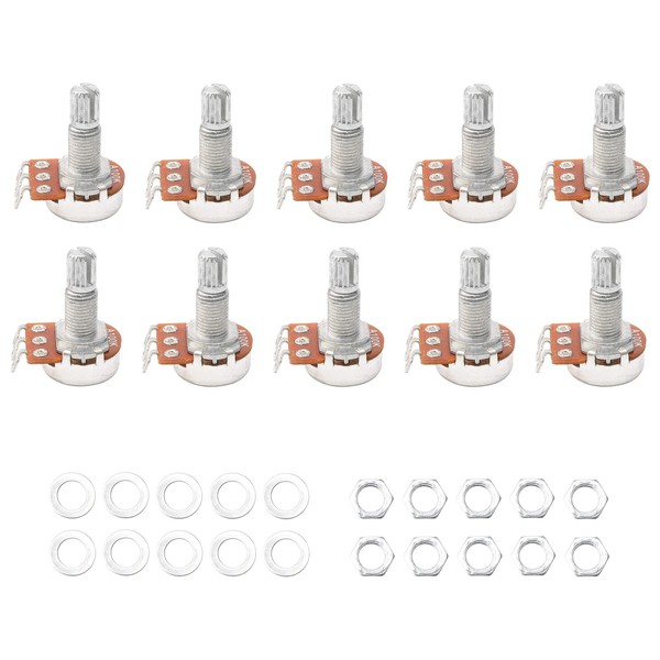 Pxyelec Guitar Potentiometer Audio Potentiometer A100K OHM Replacement for Electric