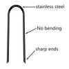 Heavy Duty Trampoline Anchors High Wind U-Shaped Sharp Ends Ground