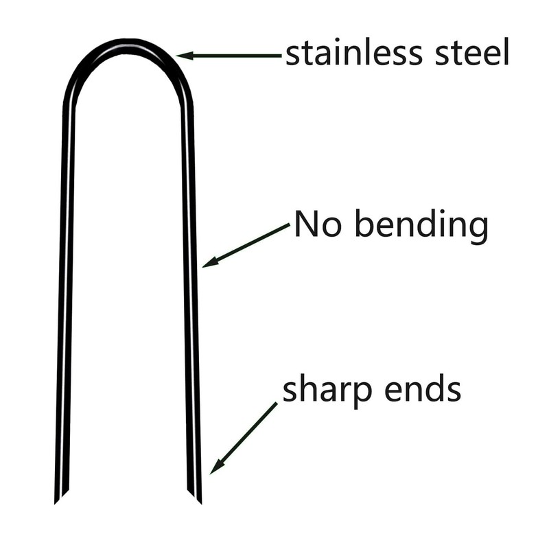Heavy Duty Trampoline Anchors High Wind U-Shaped Sharp Ends Ground