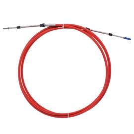 Boat Throttle Control Cable 11.5 (Red) Feet Outboard Rotary Steering Cable for Most Single Station Boats