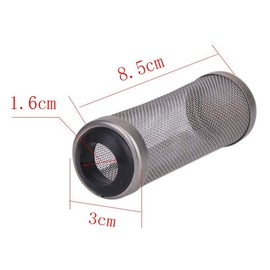 Seully Pack of 3 Aquarium Filter Guard, 16 mm Stainless Steel Filter Aquarium Filter Inlet Guard, Intake Filter for Fish Shrimp, Prevents Fish from being Sucked into the Filter, 16 mm