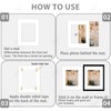 Pack of 10 16x20 WHITE Picture Mats with White Core