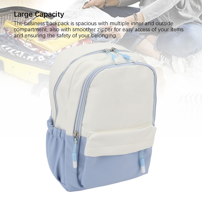 Backpack Simple Style Waterproof Versatile Large Capacity Laptop Work Business