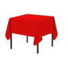 Pomp Red 52" x 52" Inch Square Premium Polyester Tablecloth