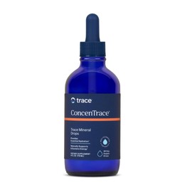 Trace Minerals ConcenTrace Trace Mineral Drops - Liquid Supplement for Bone & Joint Support - Aids Hydration & Electrolyte Restoration - Unflavored, 4 fl oz (48 Servings)