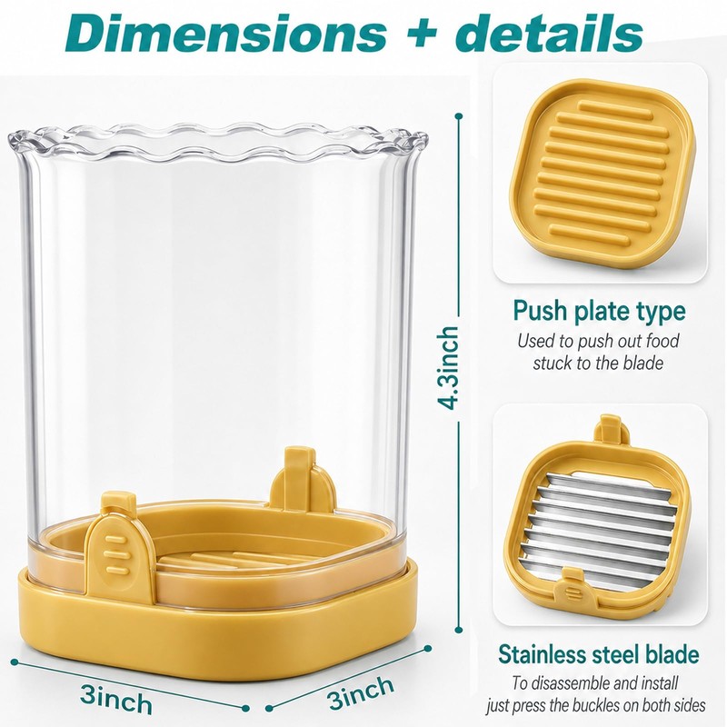 Creative Strawberry & Fruit Slicer | Detachable Cutter with Push
