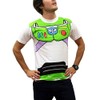 Buzz Lightyear Space Ranger Costume T-Shirt (X-Large, White, Buzz)