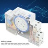 Time Switch Transparent 24h Mechanical Timer Switch with Battery for