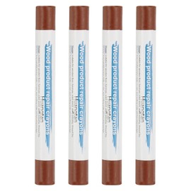 PATIKIL Furniture Repair Crayons, 4 Pcs Wax Wood Filler Sticks Wood Wax Crayons for Scratches Wood Floor Holes Tables, Yellow Sandalwood