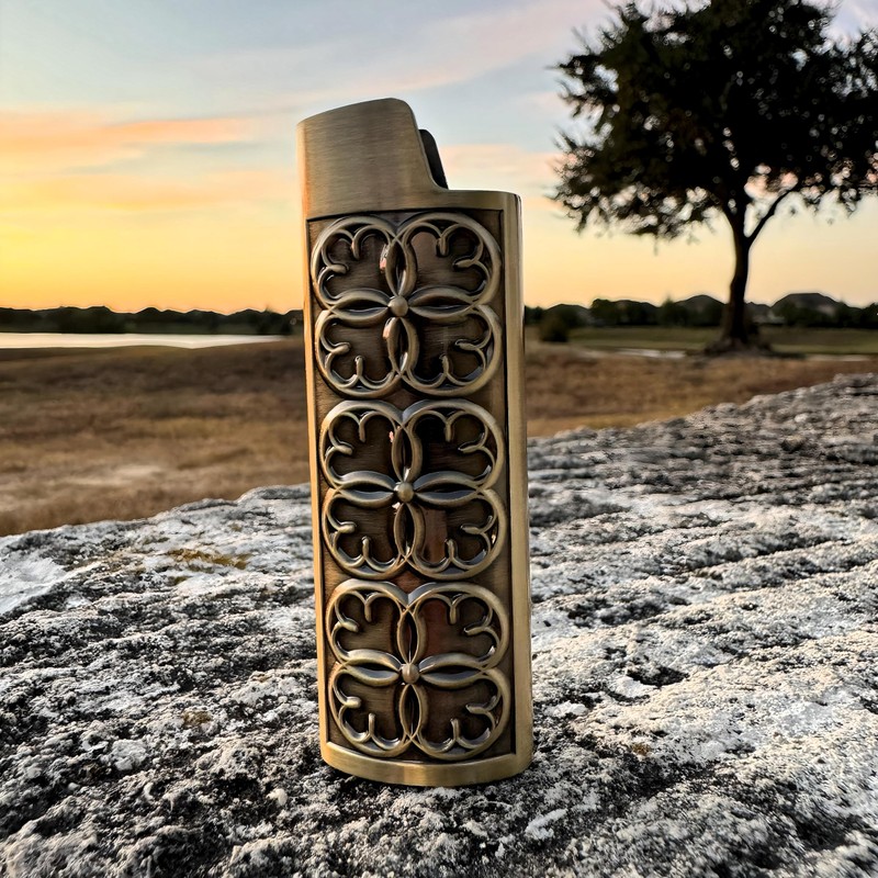 Metal Lighter Case Compatible BIC Standard J6 - Durable Lighter
