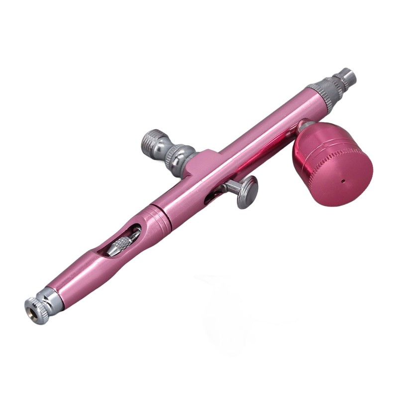 Airbrush Gun Pink 0.3mm Diameter Nozzles Portable Air Brush Painting