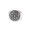Windalf Rune Vikings Ring VEGVISIR 18 mm Viking Compass Signet
