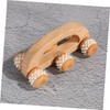 Mikinona Household Wooden Massage Roller Handheld Back Massager for Muscle