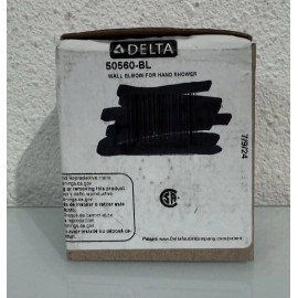 Delta 50560-BL Hand Shower Wall Supply Elbow - Matte Black
