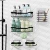 Clara Clark Shower Organizer - Adhesive Shower Shelf Caddy, Rustproof