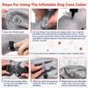 Inflatable Dog Cone Collar, 2 IN 1 Soft Recovery Collar