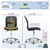 Serta Essential Mesh Low-Back Computer Desk Task Chair with No