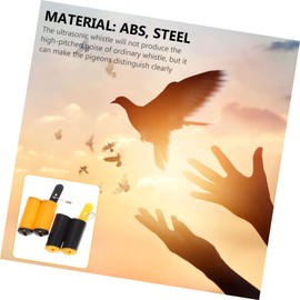 Mipcase Professional Bird Training Whistle Set 2pcs Small Pigeon Whistles Loud Training Safe for Bird Hearing Random Color