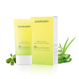 QUARXERY Crema depilatoria corporal para mujeres y hombres, 5-10 minutos sin dolor crema depilatoria para piel sensible con aloe vera calmante y extra