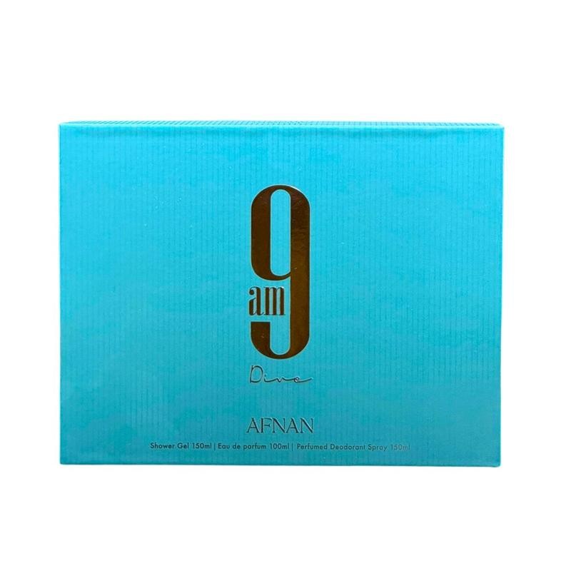 Afnan 9 AM Dive 3pc Gift Set Eau De Perfume