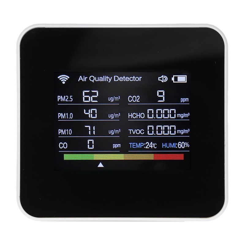 WiFi Air Quality Detector CO2 HCHO TVOC PM2.5 CO Monitor