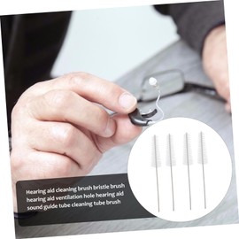 FOMIYES 10pcs Hearing Aid Cleaning Kit Brush Rod Hearing Amplifier Tools Stainless Easy to Use