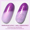 RARJSM Pearl Gel Nail Polish Temperature Color Changing Mood Violet