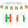 LoveVC 2 Packs 8×12 Inch India Flag Banner String Indian