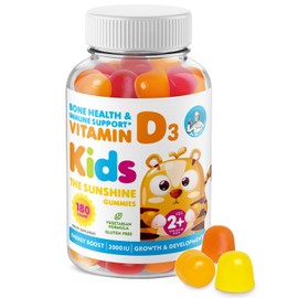 DR. MORITZ Vitamin D Gummies for Kids and Adults (2000 IU) - Chewable Kids Vitamin D Supplement for Immune Support - Vegetarian and Gelatin-Free (180 Count)