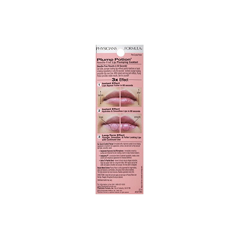 Physicians Formula Plump Potion Needle-Free Lip Plumping Cocktail Shade Extension,